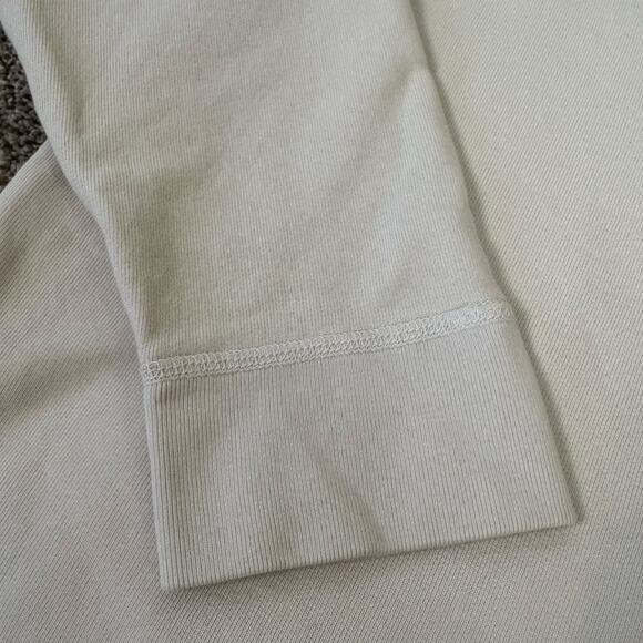 Nili Lotan Classic Crewneck Sweatshirt Off White Size Small FLAW USA Designer - Picture 5 of 11